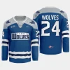 sudbury wolves blue futuristic alternate ohl replica jersey