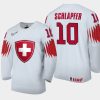 switzerland elvis schlapfer 2021 iihf world junior championship home jersey white