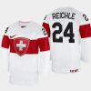 switzerland liekit reichle 2023 iihf world junior championship jersey white