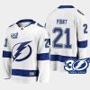 tampa bay lightning brayden point 30th anniversary 1992 2022 away jersey white