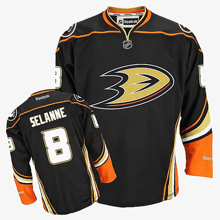 teemu selanne black youth jersey