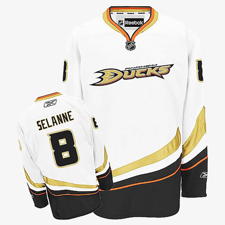 teemu selanne white jersey