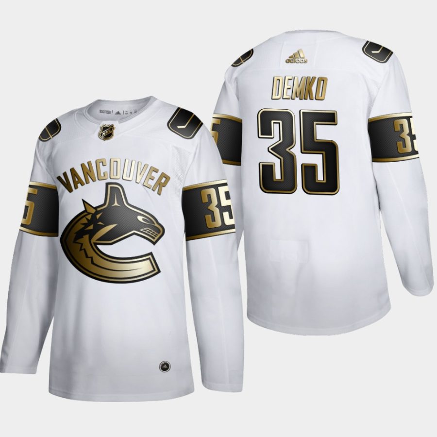 thatcher demko canucks white nhl golden edition authentic jersey