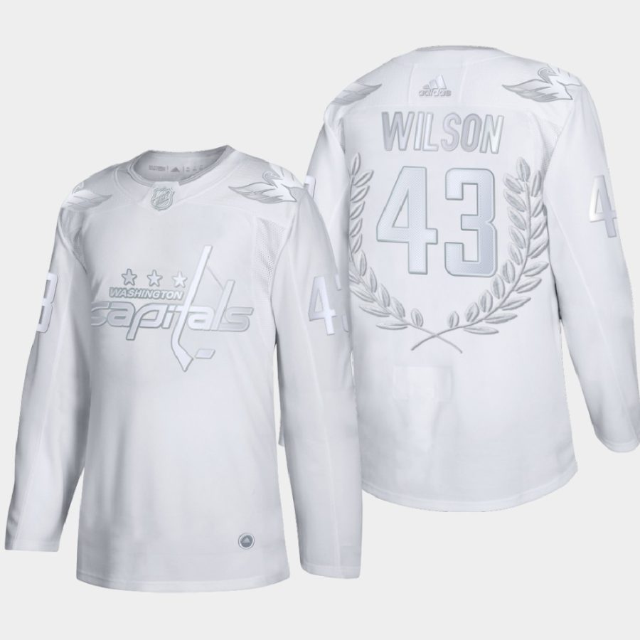 tom wilson capitals white award stanley cup champions jersey