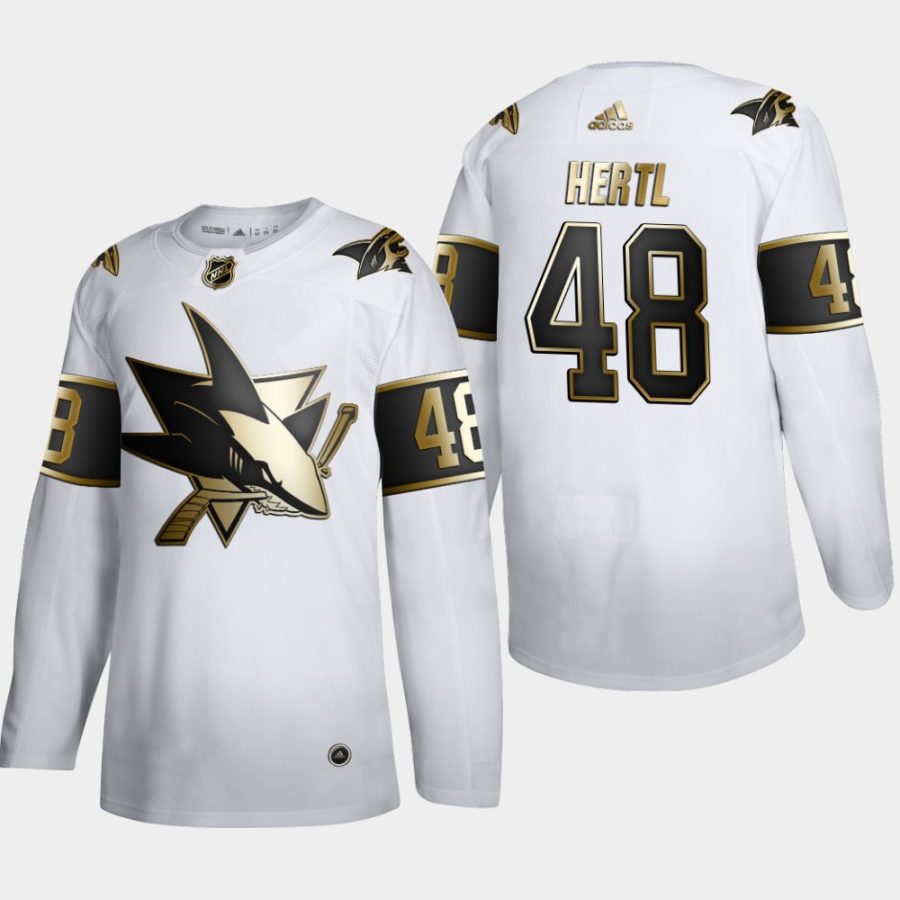 tomas hertl sharks white nhl golden edition authentic jersey