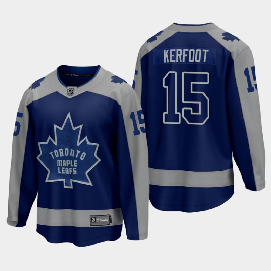 toronto maple leafs alexander kerfoot special edition 2021 jersey blue