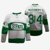 toronto maple leafs auston matthews white toronto st. pats throwback jersey