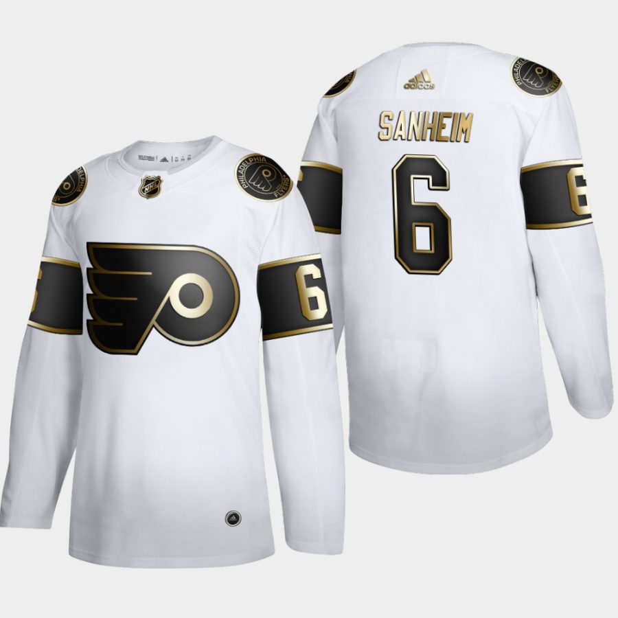 travis sanheim flyers white nhl golden edition authentic jersey