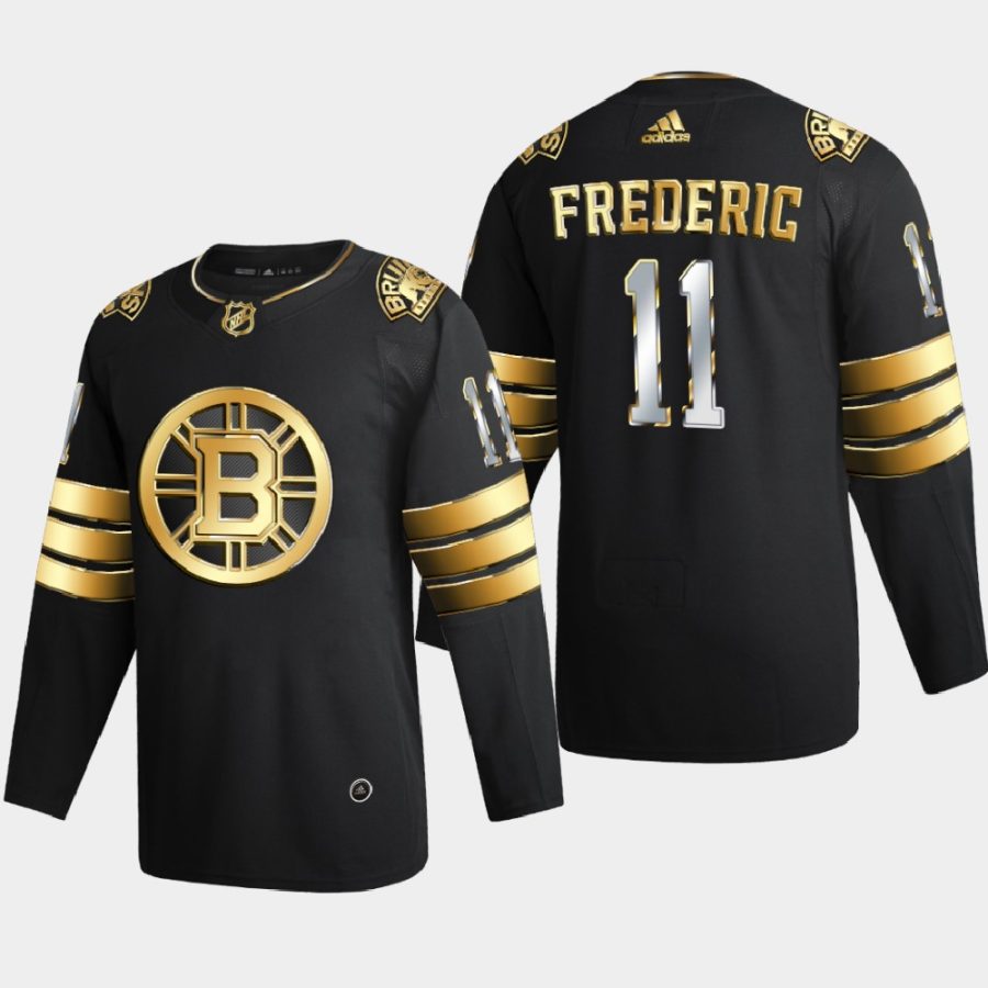 trent frederic bruins black authentic golden limited edition jersey