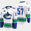 tyler myers canucks white 50th anniversary away jersey