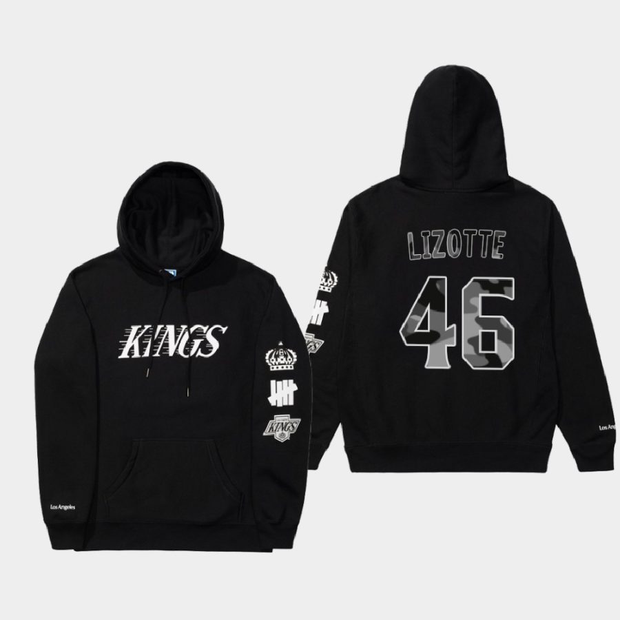 undefeated x la kings blake lizotte black warm up hoodie