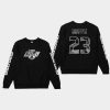 undefeated x la kings dustin brown black warm up long sleeve t shirt