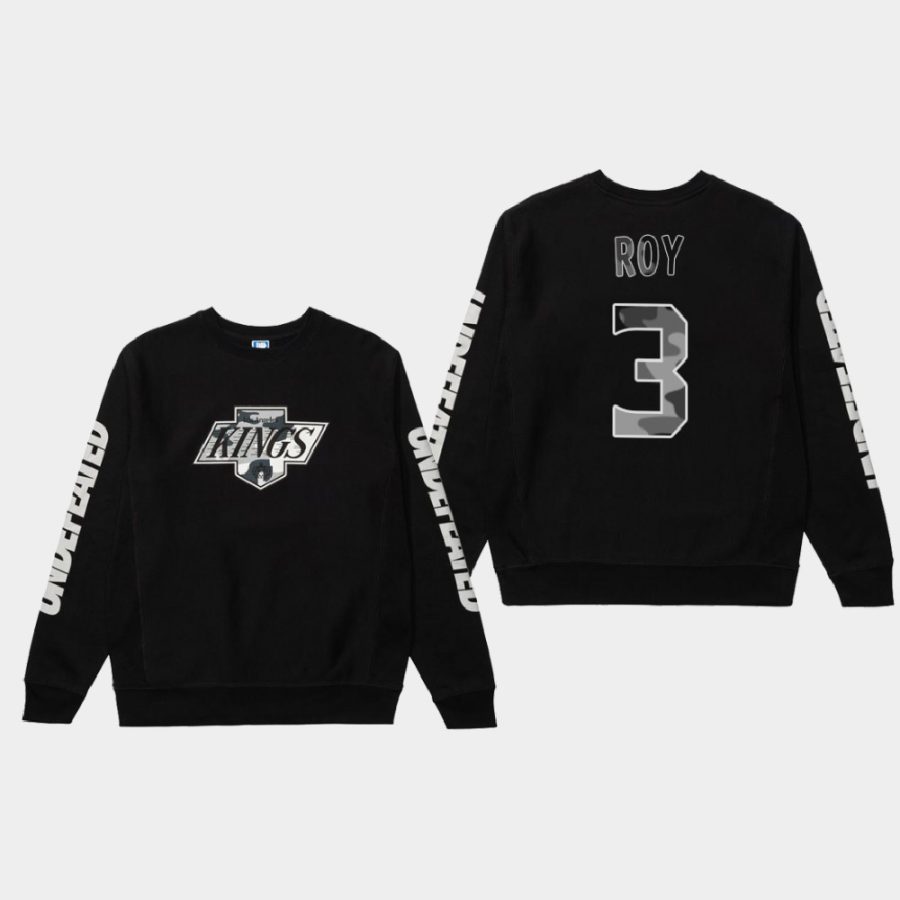 undefeated x la kings matt roy black warm up long sleeve t shirt