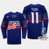 usa hockey luke tuch 2023 iihf world championship men away jersey blue