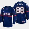 usa hockey nate schmidt 2022 iihf world championship away jersey navy