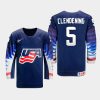 usa team adam clendening 2021 iihf world championship away jersey navy