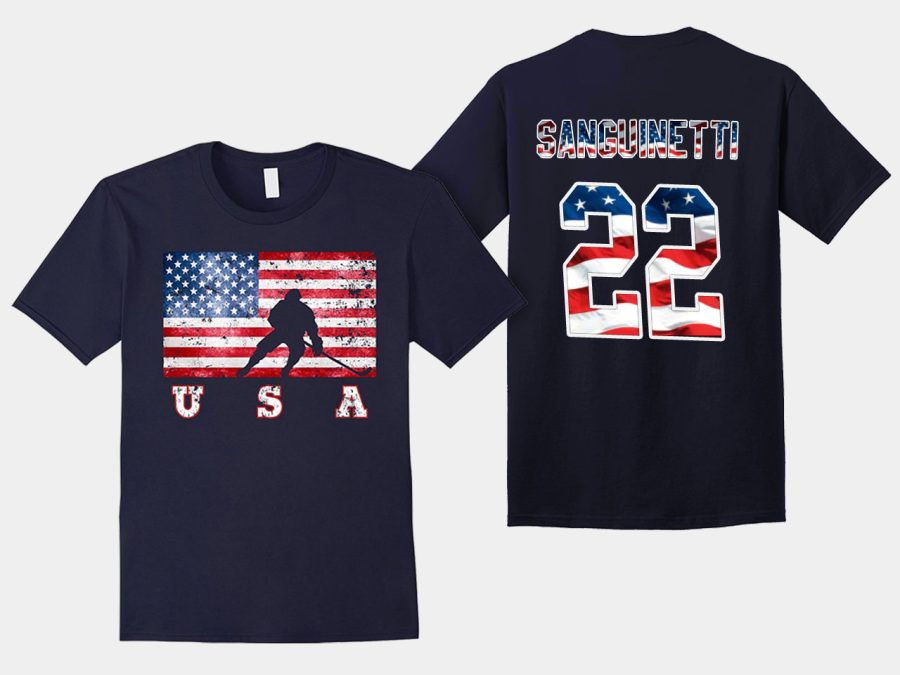 usa team bobby sanguinetti 2018 pyeongchang olympics navy player t shirt