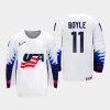 usa team brian boyle 2021 iihf world championship home jersey white