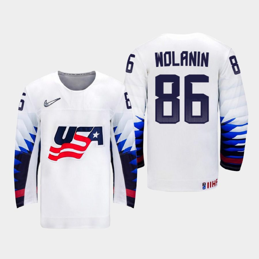 usa team christian wolanin 2021 iihf world championship home jersey white