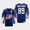 usa team justin abdelkader 2021 iihf world championship away jersey navy