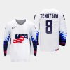 usa team matt tennyson 2021 iihf world championship home jersey white