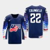 usa team sam colangelo 2021 iihf world junior championship away jersey navy