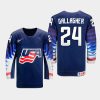 usa team ty gallagher 2021 iihf u18 world championship away jersey navy