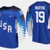 usa teamwomen usa team gigi marvin 2018 pyeongchang olympics blue player jersey