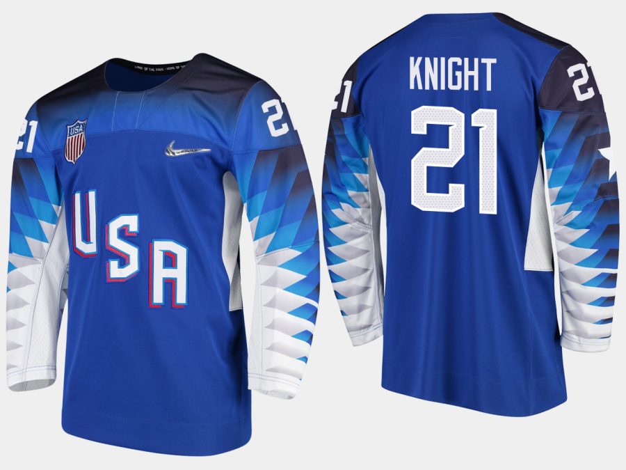 usa teamwomen usa team hilary knight 2018 pyeongchang olympics blue player jersey