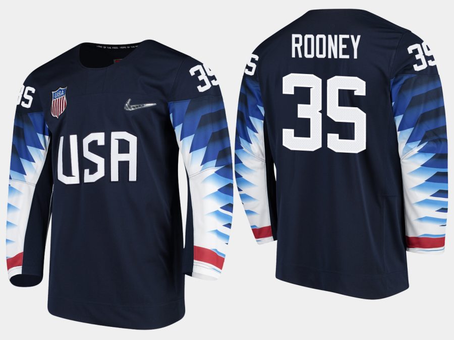 usa teamwomen usa team maddie rooney 2018 pyeongchang olympics black player jersey