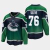 vancouver canucks arturs silovs reverse retro 2021 jersey green