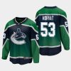 vancouver canucks bo horvat special edition 2021 jersey green