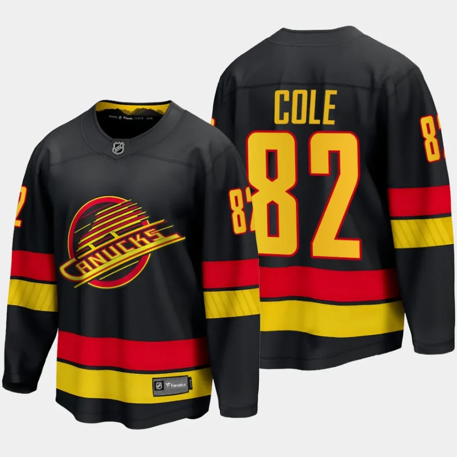 vancouver canucks ian cole alternate breakaway player jersey black