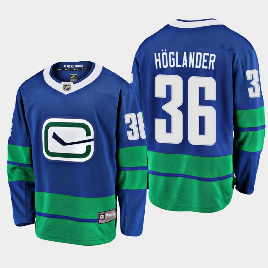 vancouver canucks nils hoglander alternate 2021 breakaway jersey blue