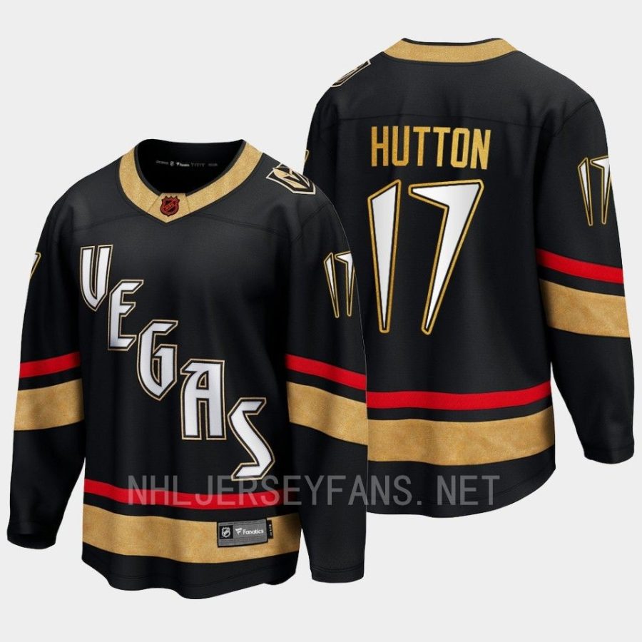 vegas golden knights ben hutton special edition 2.0 2022 breakaway player retro jersey black