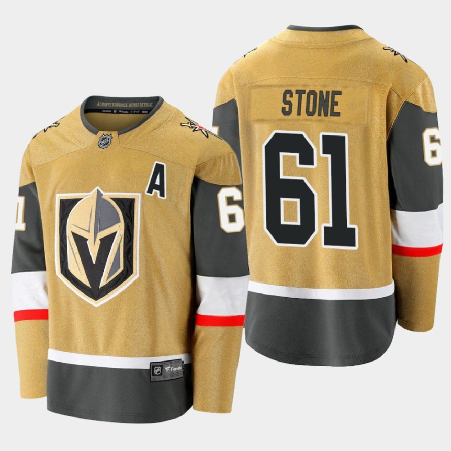 vegas golden knights mark stone alternate 2020 21 premier jersey gold