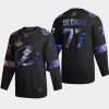 victor hedman lightning black iridescent holographic authentic jersey