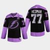 victor hedman lightning purple 2021 hockey fights cancer night jersey