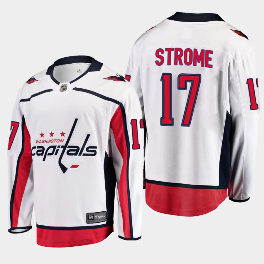 washington capitals dylan strome away 2022 breakaway player jersey white