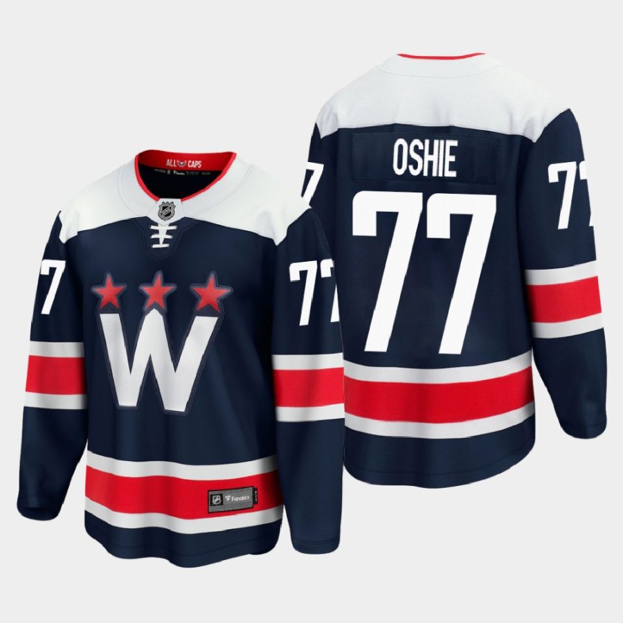 washington capitals t.j. oshie alternate 2020 21 premier player jersey navy