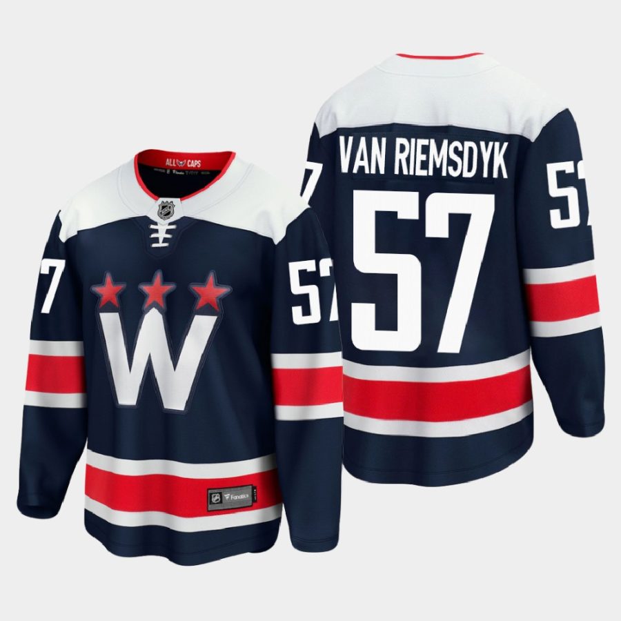 washington capitals trevor van riemsdyk alternate 2020 21 premier player jersey navy