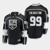 wayne gretzky kings black retired player nikename home jersey