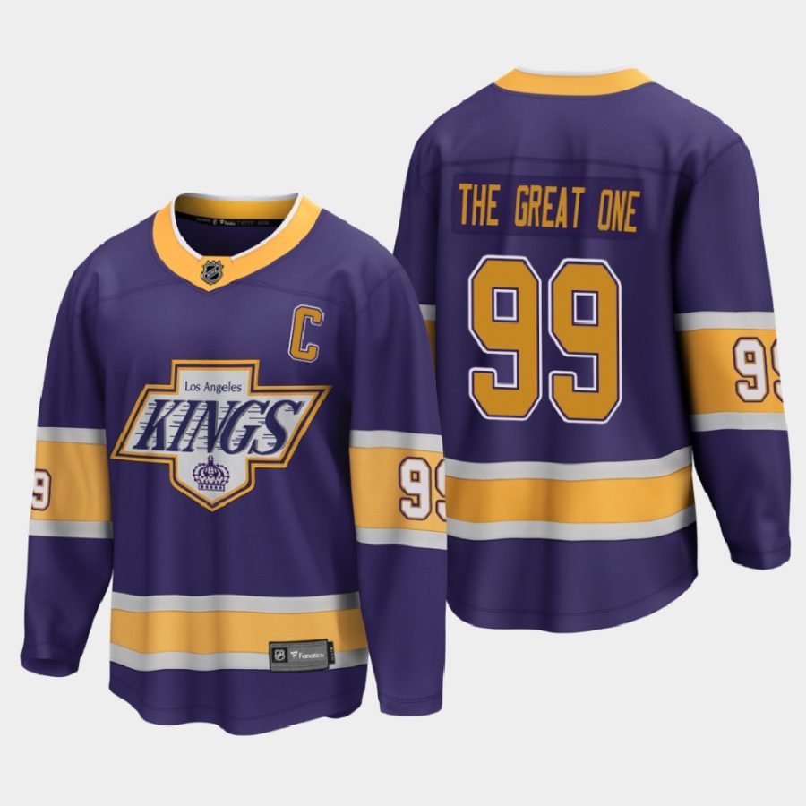 wayne gretzky kings purple retired player nikename special edition jersey