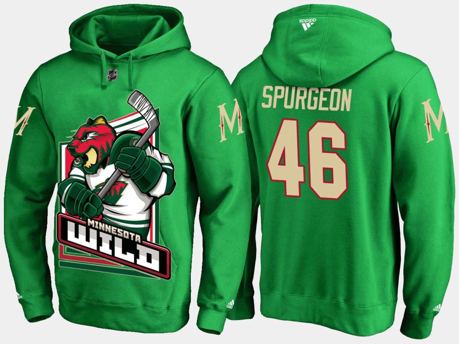 wild jared spurgeon cartoon team color green hoodie