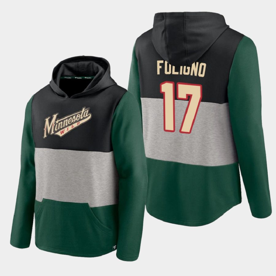 wild marcus foligno green prep colorblock hoodie