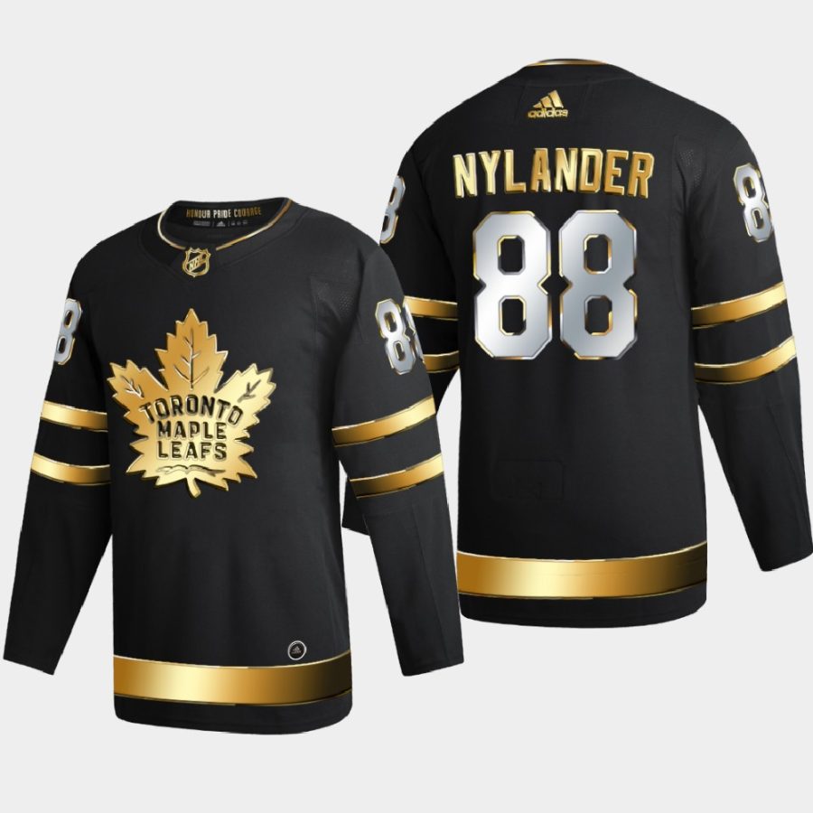 william nylander maple leafs black authentic golden limited edition jersey