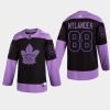 william nylander maple leafs purple 2021 hockey fights cancer night jersey