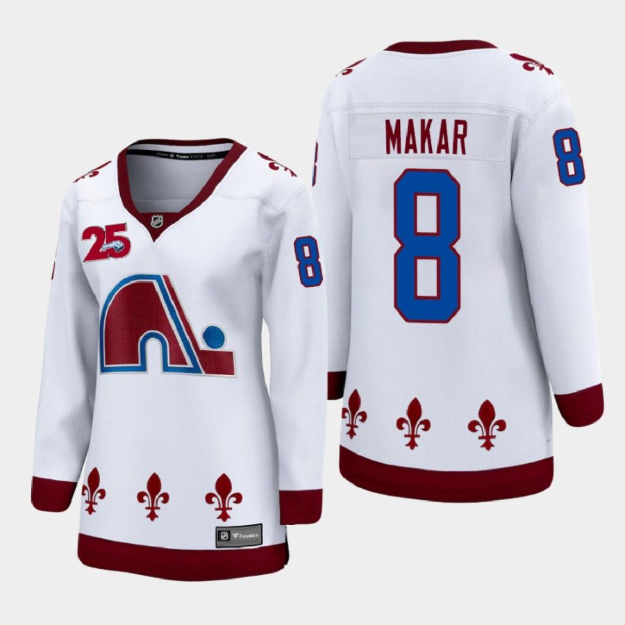 women avalanche cale makar white 2020 21 reverse retro 25th anniversary special edition jersey