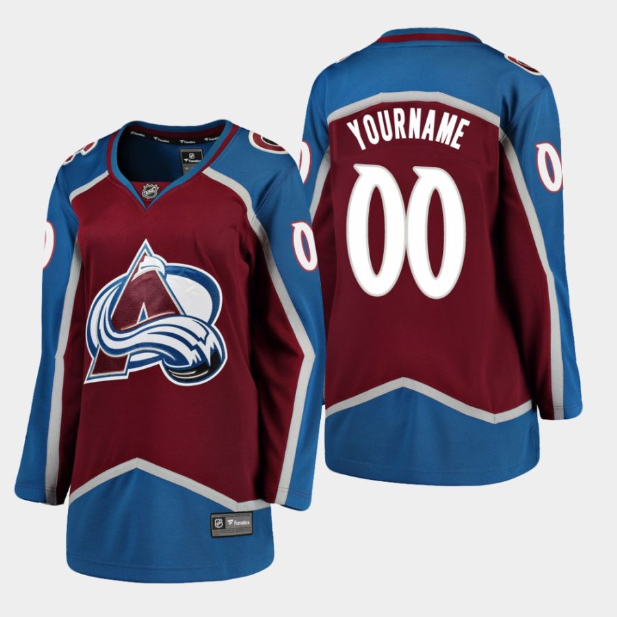 women avalanche custom home breakaway player jersey