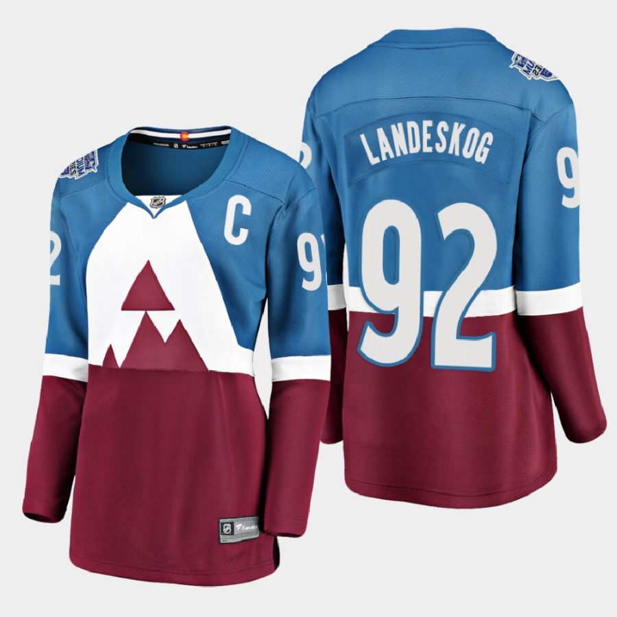 women avalanche gabriel landeskog 2020 stadium series breakaway player jersey